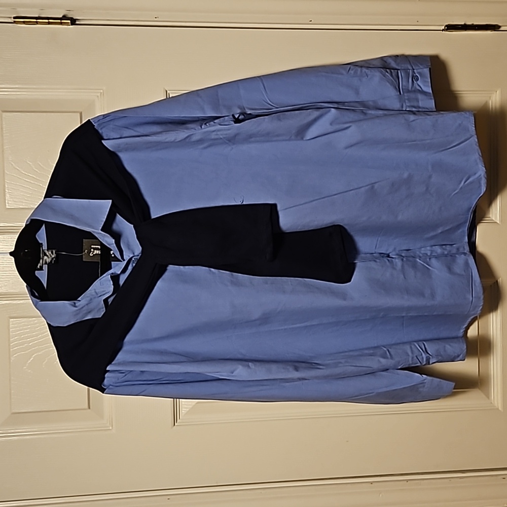 What's Next Faux Sweater Tie Shirt